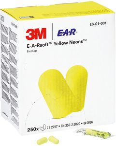 Gehörschutzstöpsel 3M EARSOFT NEONS (Box zu 250 Paar)