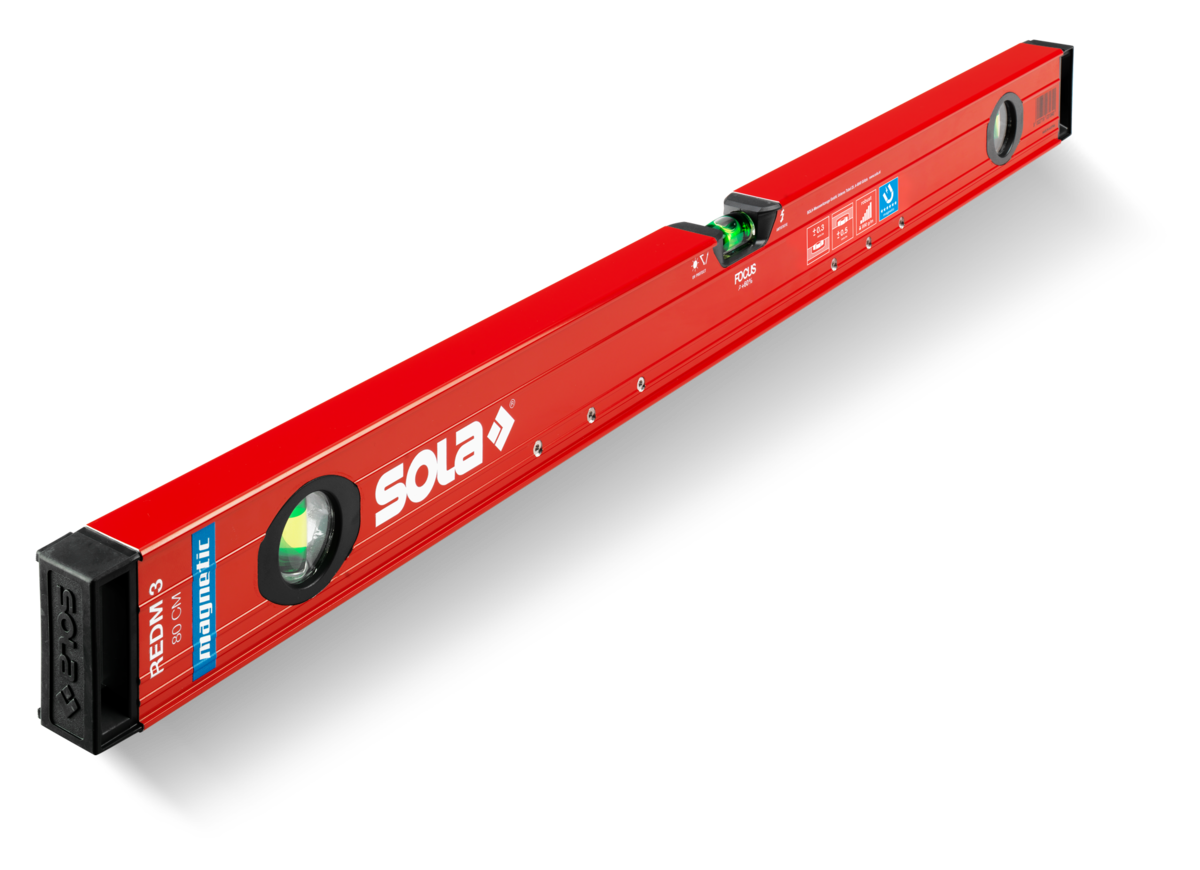 SOLA Alu-Wasserwaage REDM 3 mit Magnet