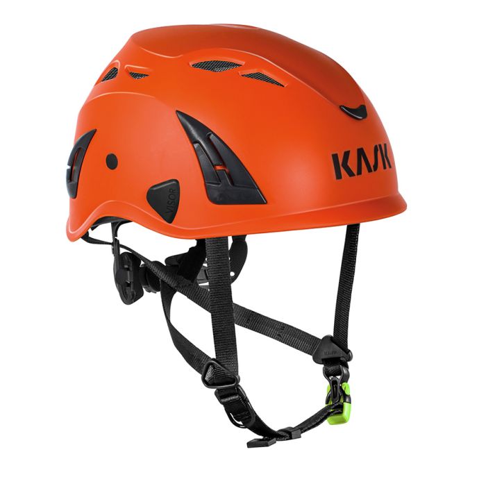 Schutzhelme KASK SUPERPLASMA AQ orange mit 4-Punkt-Kinnriemen, Drehverschluss